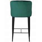 Стул барный DOBRIN CHRISTIAN'75 (черные ножки, зеленый велюр (V108-64))
