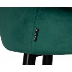 Стул барный DOBRIN CHRISTIAN'75 (черные ножки, зеленый велюр (V108-64))