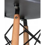 Стул барный DOBRIN DAW BAR (ножки светлый бук, цвет серый)