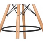 Стул барный DOBRIN DAW BAR (ножки светлый бук, цвет серый)