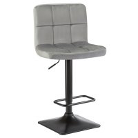 Стул барный DOBRIN DOMINIC (серый велюр (MJ9-75))
