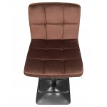 Стул барный DOBRIN DOMINIC (шоколадный велюр (MJ9-111))