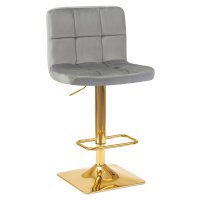 Стул барный DOBRIN GOLDIE (серый велюр (MJ9-75))