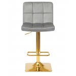 Стул барный DOBRIN GOLDIE (серый велюр (MJ9-75))