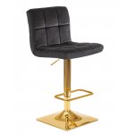Стул барный DOBRIN GOLDIE (черный велюр (MJ9-101))