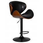 Стул барный DOBRIN JACK BLACK (цвет черный глянец PU ABD 002)