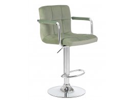 Стул барный DOBRIN KRUGER ARM (мятный велюр (MJ9-87))