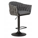 Стул барный DOBRIN LEON (графитовая ткань (LAR-275-21))