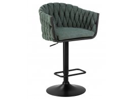 Стул барный DOBRIN LEON (зеленая ткань (LAR 275-23))
