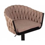 Стул барный DOBRIN LEON (коричневая ткань (LAR 275-3))