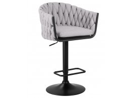 Стул барный DOBRIN LEON (серая ткань (LAR 275-17))