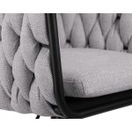 Стул барный DOBRIN LEON (серая ткань (LAR 275-17))