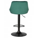 Стул барный DOBRIN LOGAN BLACK (зеленый велюр (MJ9-88))