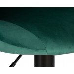 Стул барный DOBRIN LOGAN BLACK (зеленый велюр (MJ9-88))