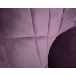 Стул барный DOBRIN LOGAN BLACK (пудрово-сиреневый велюр (MJ9-52))