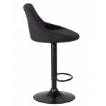 Стул барный DOBRIN LOGAN BLACK (черный велюр (MJ9-101))