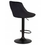Стул барный DOBRIN LOGAN BLACK (черный велюр (MJ9-101))