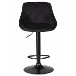 Стул барный DOBRIN LOGAN BLACK (черный велюр (MJ9-101))