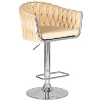 Стул барный DOBRIN MARCEL (бежевый велюр (MJ9-10))