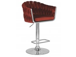 Стул барный DOBRIN MARCEL (винный велюр (MJ9-35))