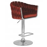 Стул барный DOBRIN MARCEL (винный велюр (MJ9-35))