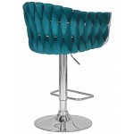 Стул барный DOBRIN MARCEL (морской волны велюр (MJ9-99))