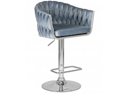 Стул барный DOBRIN MARCEL (пудрово-голубой велюр (MJ9-74))