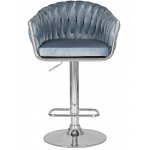 Стул барный DOBRIN MARCEL (пудрово-голубой велюр (MJ9-74))