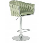 Стул барный DOBRIN MARCEL (пудрово-мятный велюр (MJ9-87))