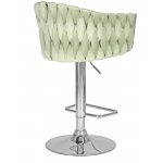 Стул барный DOBRIN MARCEL (пудрово-мятный велюр (MJ9-87))