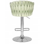 Стул барный DOBRIN MARCEL (пудрово-мятный велюр (MJ9-87))