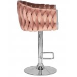 Стул барный DOBRIN MARCEL (пудрово-розовый велюр (MJ9-32))
