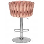 Стул барный DOBRIN MARCEL (пудрово-розовый велюр (MJ9-32))