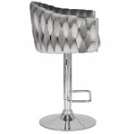 Стул барный DOBRIN MARCEL (серый велюр (MJ9-75))