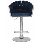 Стул барный DOBRIN MARCEL (синий велюр (MJ9-117))