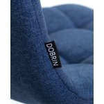 Стул барный DOBRIN NICOLE (черные матовые ножки, синяя ткань (UF860-14B))