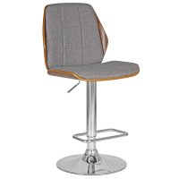 Стул барный DOBRIN PETER (серая ткань AAA 001)