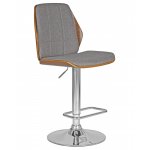 Стул барный DOBRIN PETER (серая ткань AAA 001)