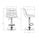 Стул барный DOBRIN TAILOR (чёрный)