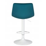Стул барный DOBRIN TAILOR WHITE (морской волны велюр (MJ9-99))