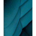 Стул барный DOBRIN TAILOR WHITE (морской волны велюр (MJ9-99))