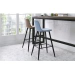 Стул барный 350B голубой  TD3052-4/черный