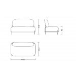 Диван SOFA 06-02 (2-х местный) серый HE512-11