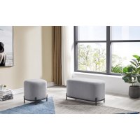 Пуф SOFA 03-4080 светло-серый HE512-10