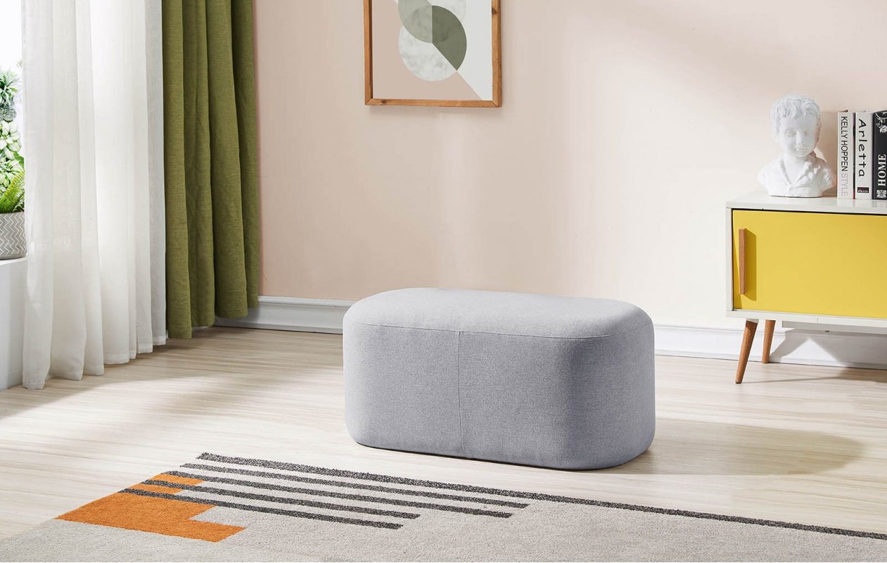 Пуф SOFA 03-4080S светло-серый HE512-10