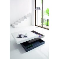 Стол журнальный CT1001 белый/серый