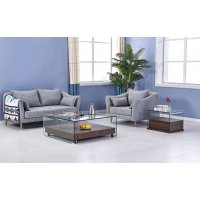 Стол журнальный F-GW505 коричневый