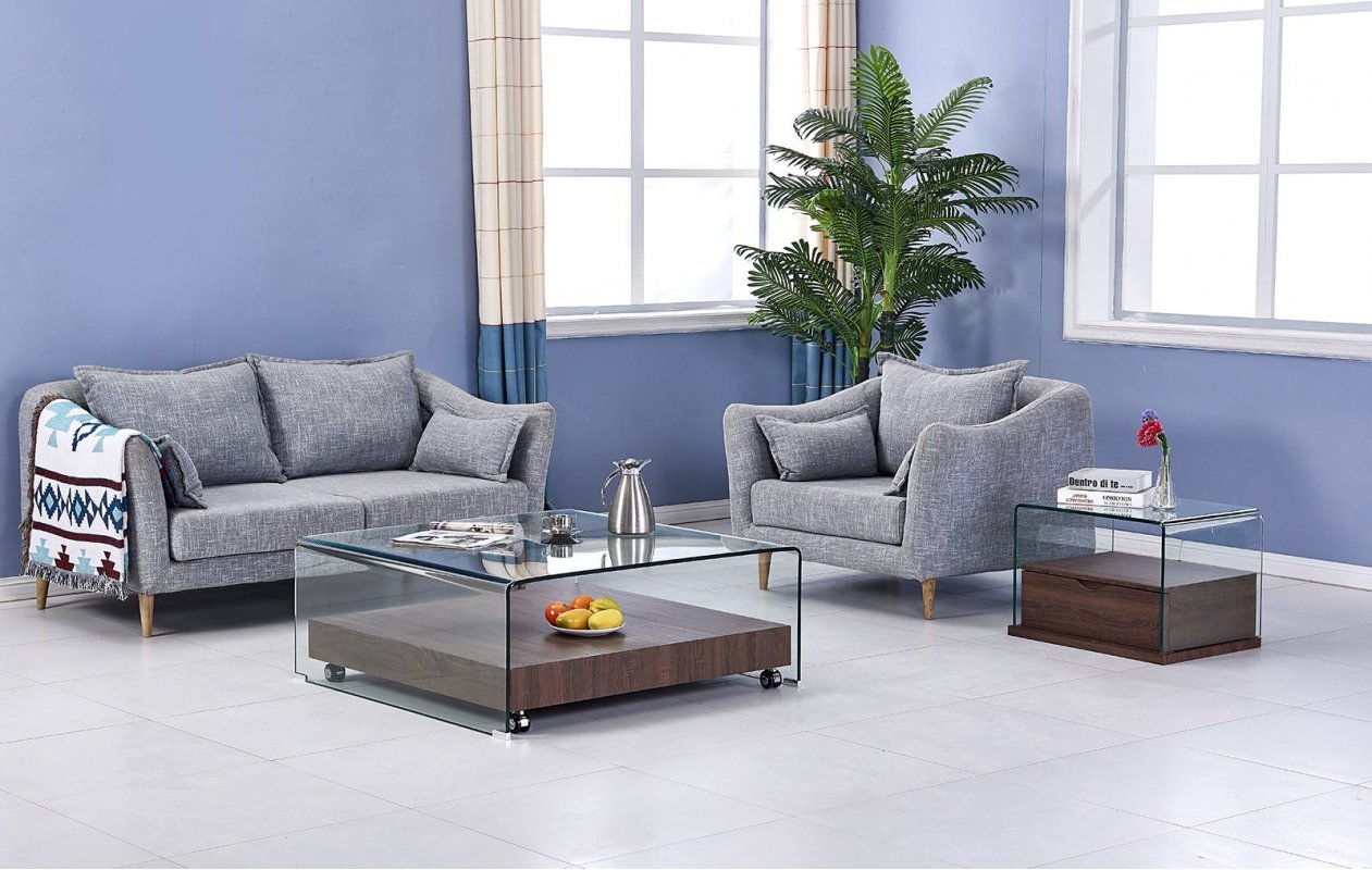 Стол журнальный F-GW505 коричневый