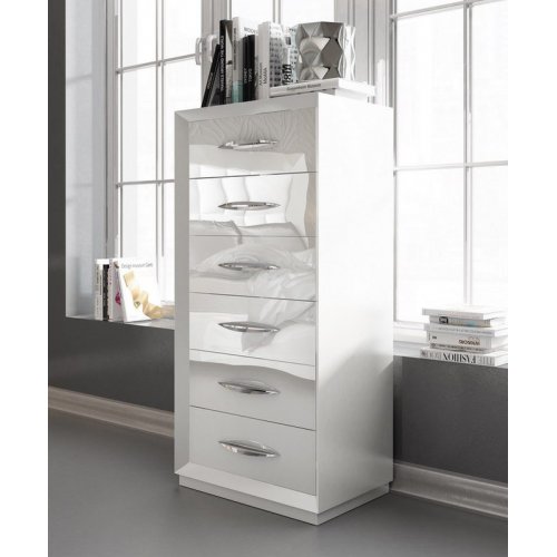 Комод вертикальный FRANCO CARMEN 1028 белый