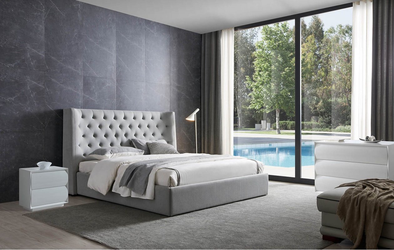 Кровать GC1726 (160-200) серый FA905-31